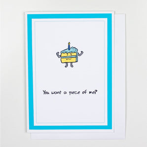 Piece of Me Cake Birthday Card By Design Corner