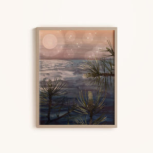 Pines At Night 11x14 Print By Briana Corr Scott