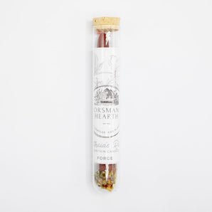 Red Dyed Beeswax Taper With Floral Finish By Horsman’s