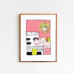 Tea 13x19 Print By Lizz Miles Art