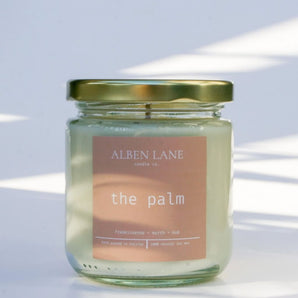 The Palm 8oz Soy Candle By Alben Lane