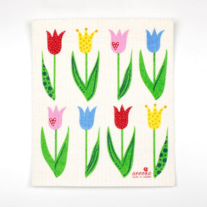 Tulips Swedish Dishcloth By Square Love